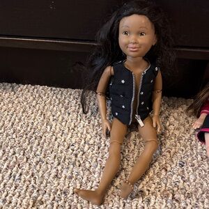 American Girl Doll with Black Star Outfit